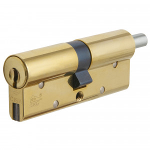 Цилиндр OL3S2-18.66, 35x10x35 мм, ключ/шток, цвет латунь, без вертушки CISA RS3