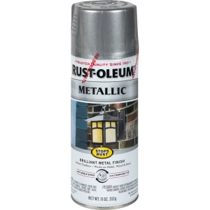 Краска аэрозольная по ржавчине цвет серебристый металлик 340 г