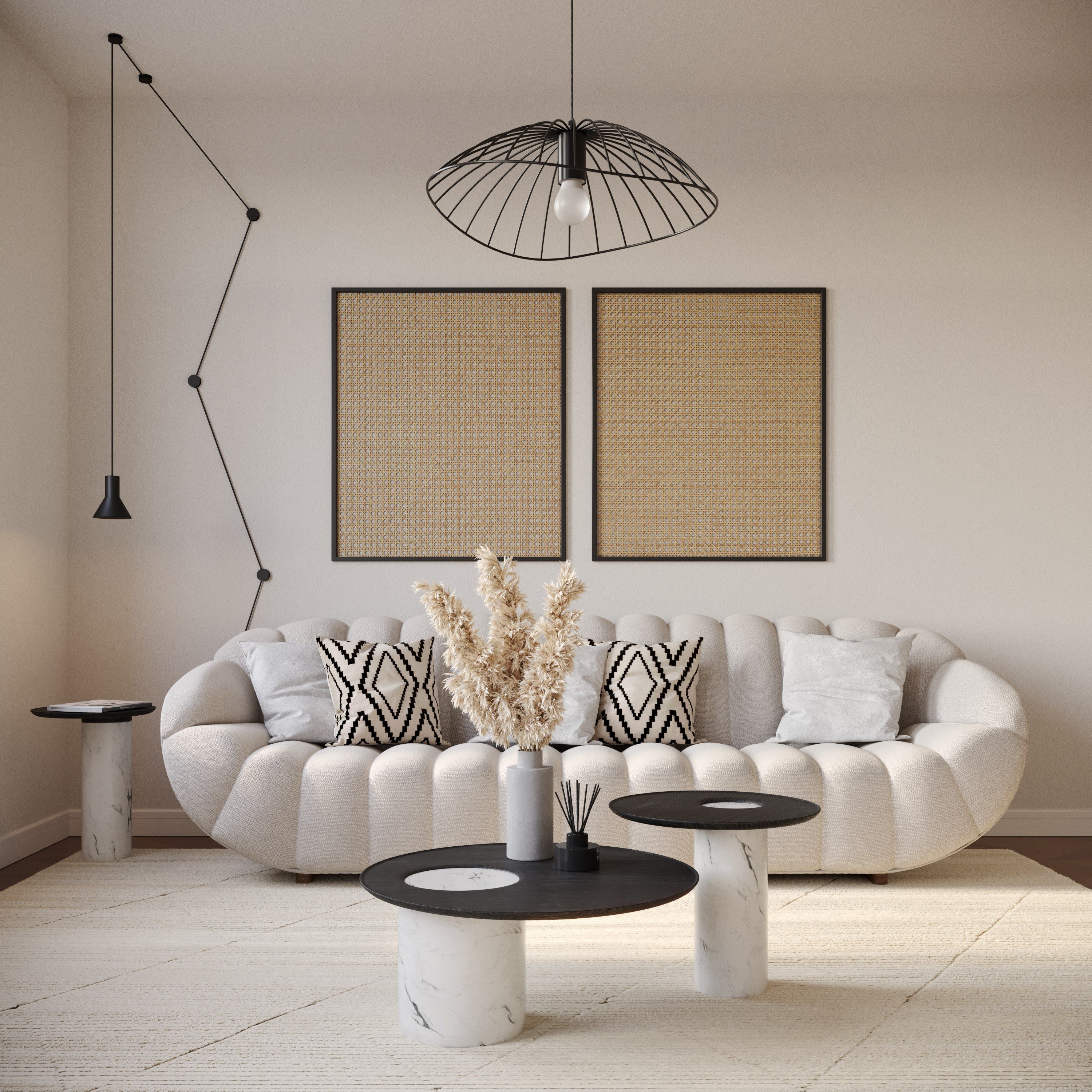 3-местный тканевый диван Wewood RABELO ARCH-00074743 - Вид №4