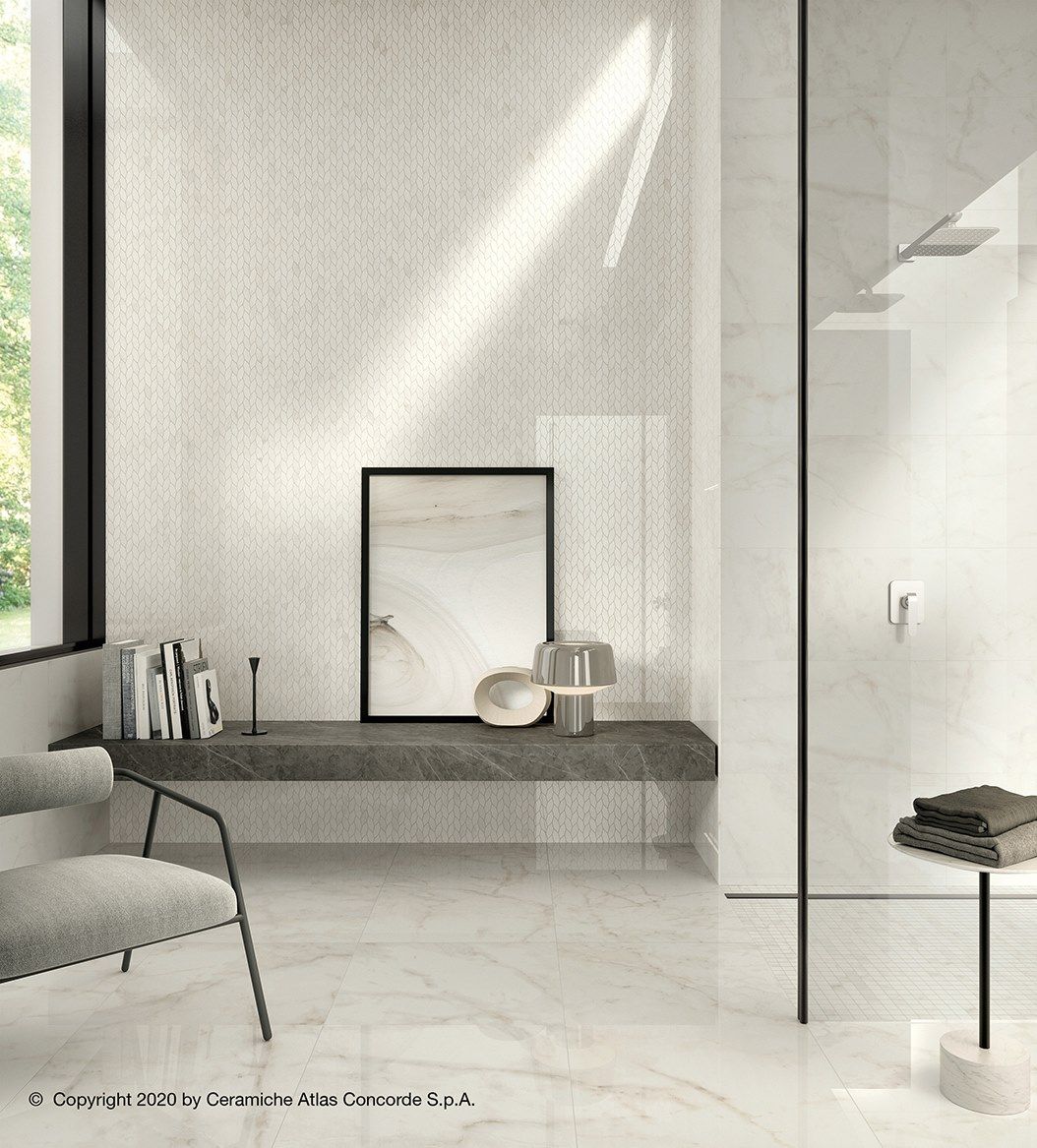 Белая паста керамическая мозаика Atlas Concorde Marvel Shine ARCH-00044876 - Вид №1