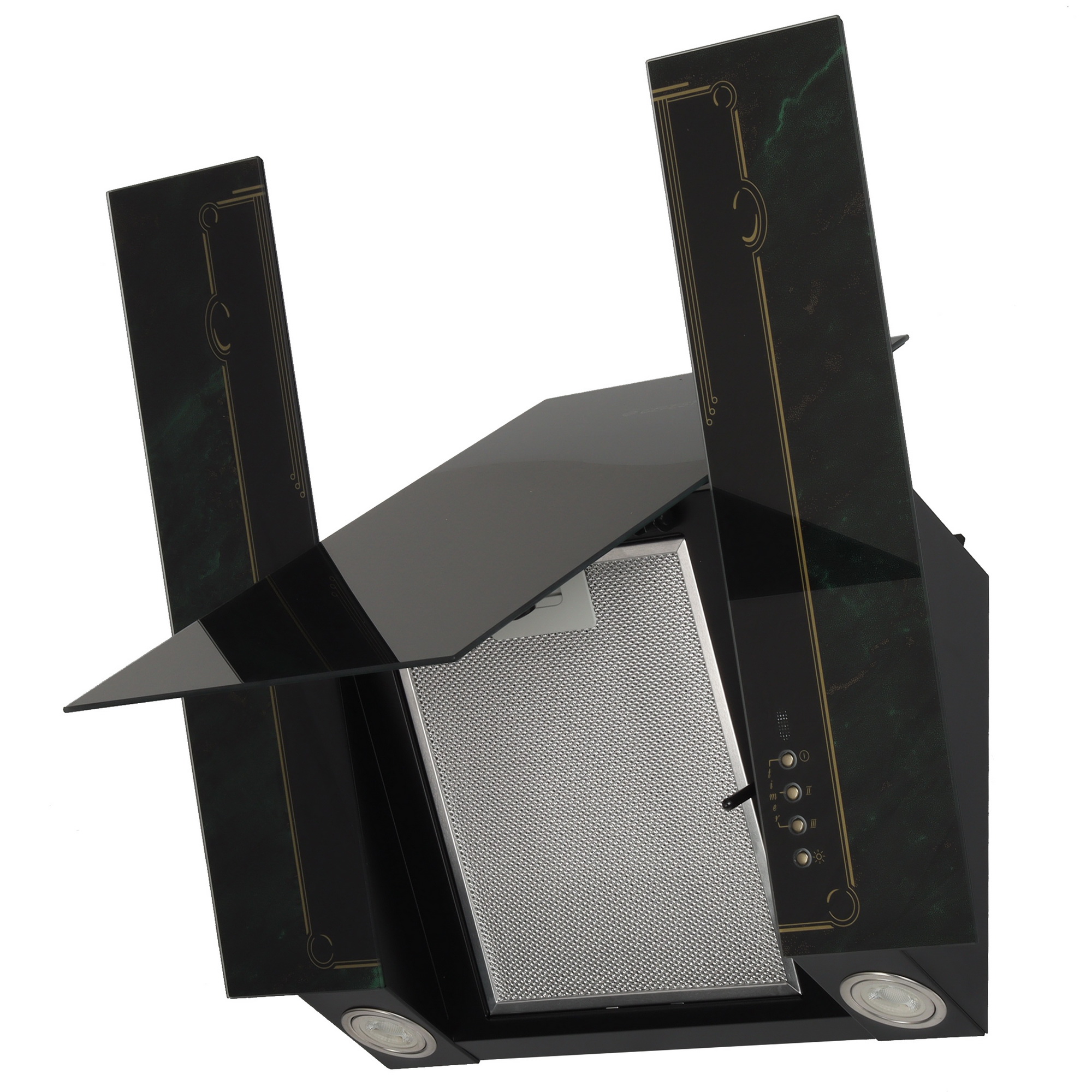 1607042 Вытяжка наклонная Gefest ВО 3603 К69 зеленый/черный STDN-0028581 - Вид №2