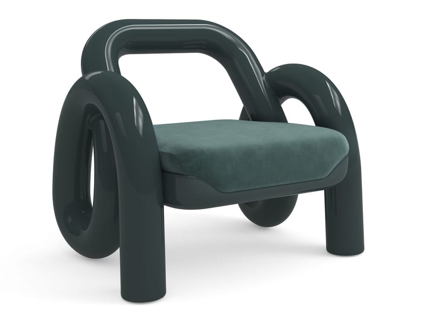 Кресло из смолы с подлокотниками Caracole Gelee ARCH-00140886