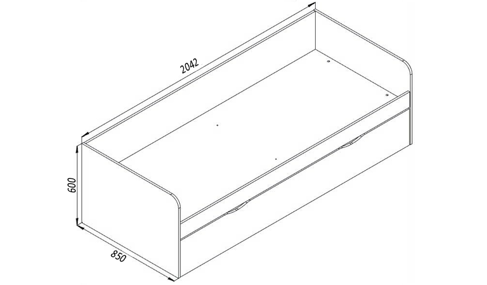 Подростковый диван-кровать с дополнительным спальным местом "Зефир" МАНДАРИН ЗЕФИР 178703 Белый Santreyd  - Вид №1