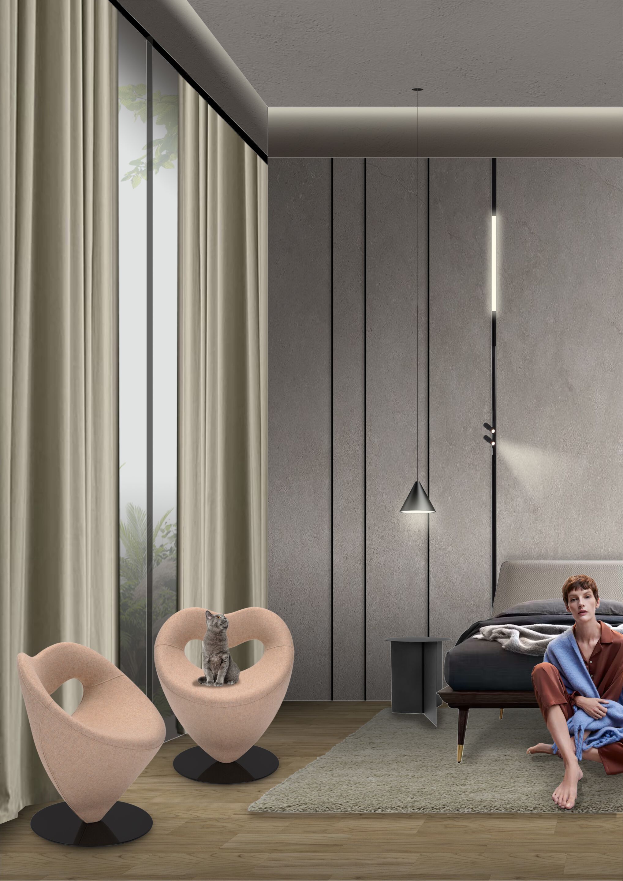 Ткань поворотный стул Adrenalina Lov ARCH-00076028 - Вид №2