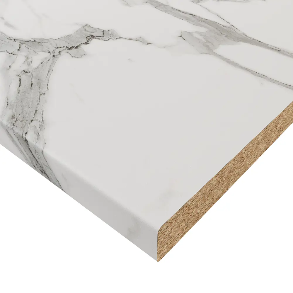 Столешница DELINIA Маренго белая мраморная 300х60 см 85342328 STLM-0061949 - Вид №1