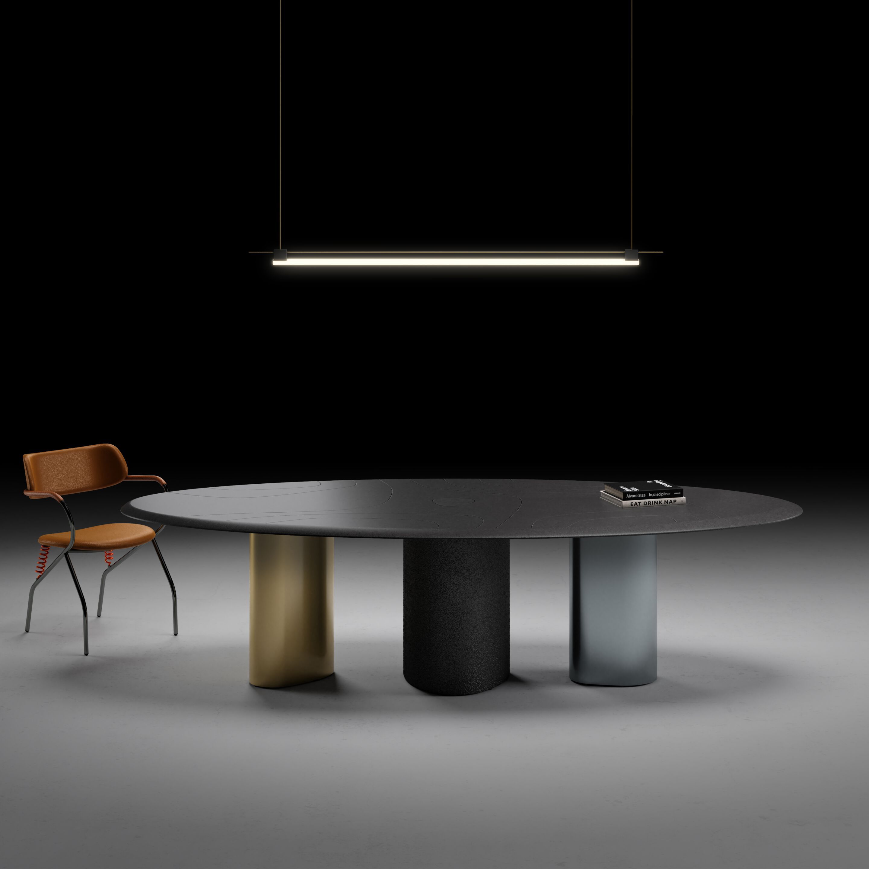 Овальный стол для совещаний из МДФ Cider Edition Monolithes ARCH-00089793 - Вид №2