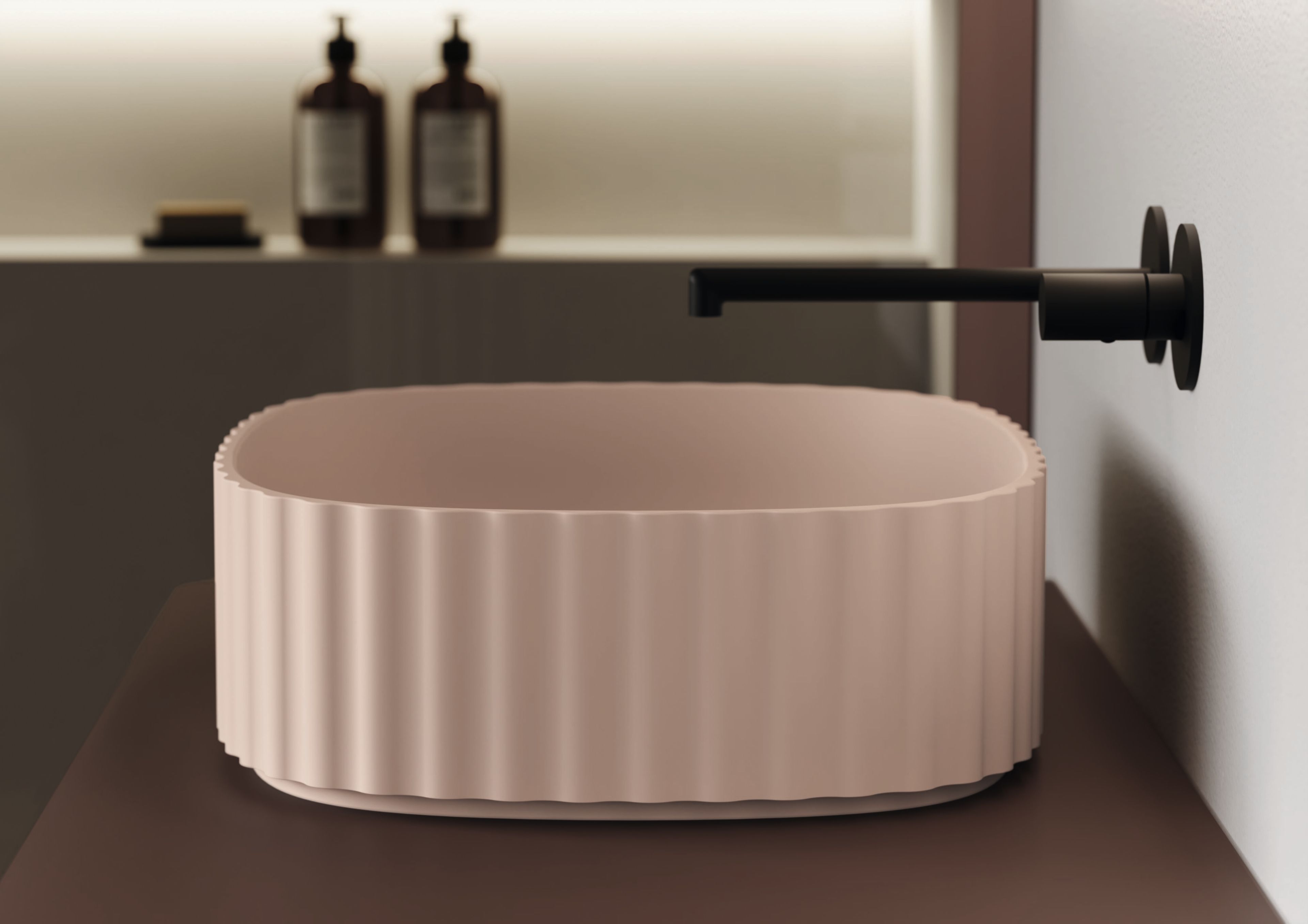 Подвесной туалетный столик с зеркалом Ideagroup Seventy Form ARCH-00027353 - Вид №1