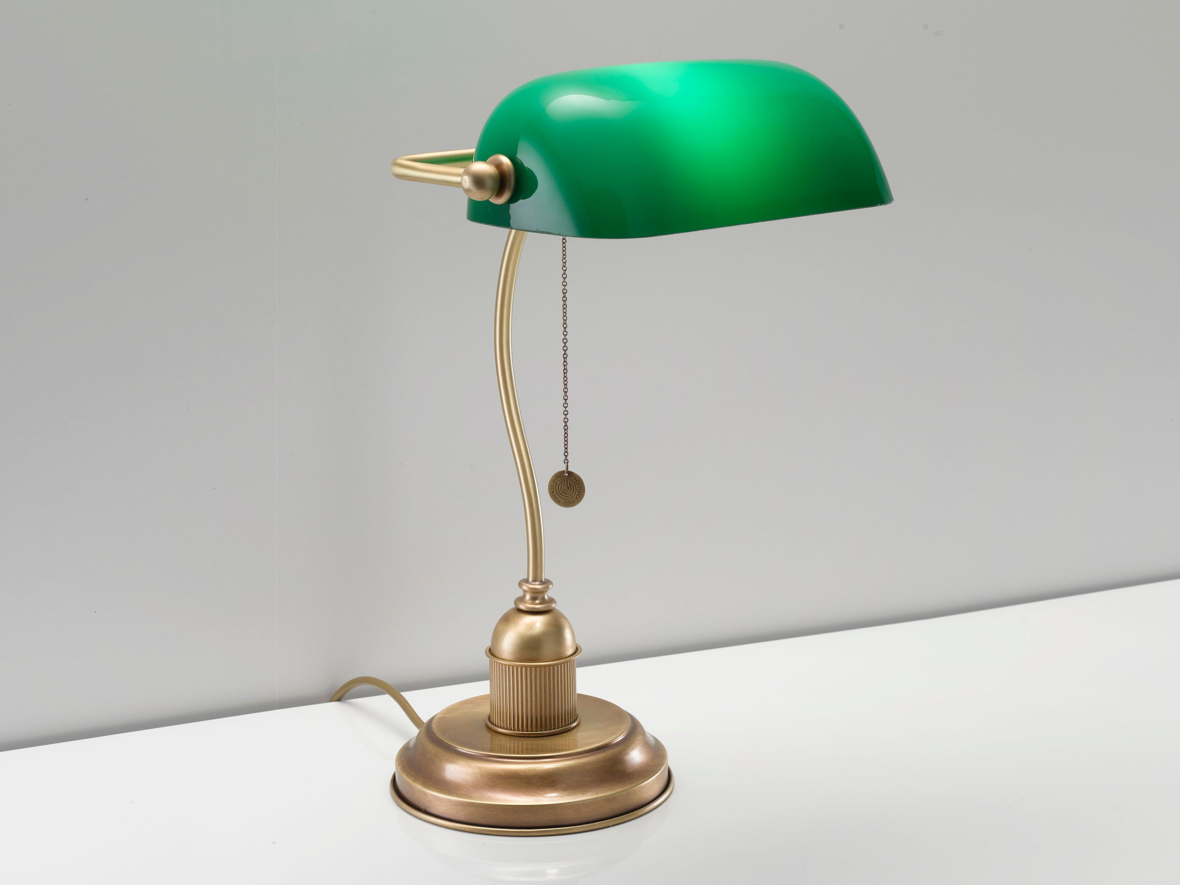 Светодиодная латунная настольная лампа со стеклянным абажуром Cremasco Illuminazione Венецианская традиция ARCH-00108959 - Вид №1