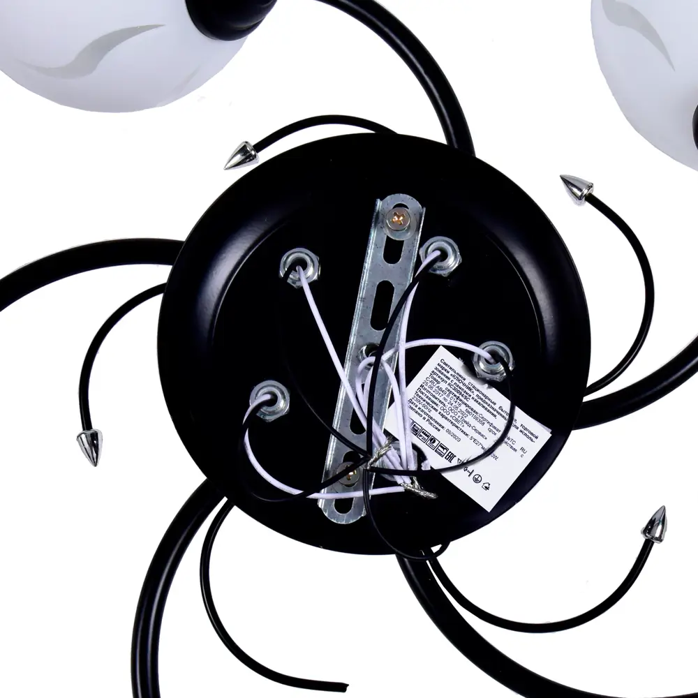 Люстра потолочная Рассвет 5 ламп 15 м² цвет белый КЛЮЧНИК STLM-2094610 - Вид №4