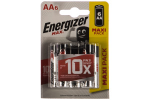 15545838 Щелочная батарейка LR6 AA MAX 1.5В бл/6 7638900410792 Energizer