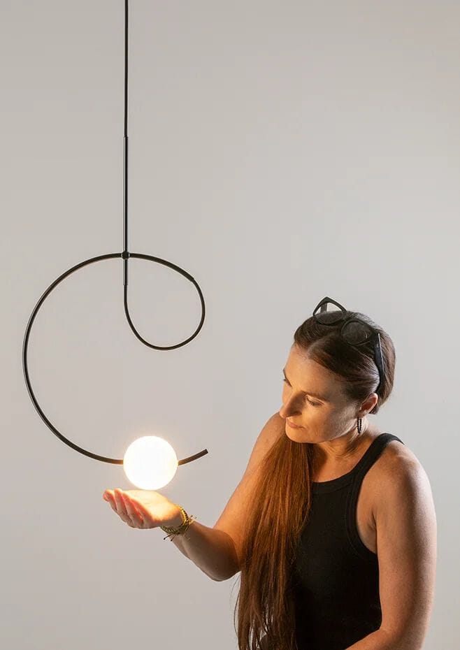 Стеклянный светодиодный подвесной светильник Estiluz Loop ARCH-00076514 - Вид №9