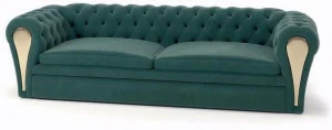 Turri 3-х местный кожаный тафтинговый диван по контракту Mayfair