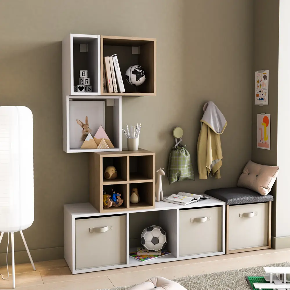 KONSENSA Органайзер для хранения Тренч 31×31×31 см платиновый 89388009 STLM-1569697 - Вид №3