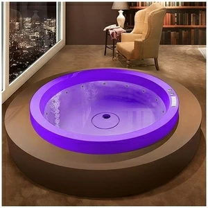 Ванна GRUPPO TREESSE Eos 160 STX-V846B-F фиолетовая с гидромассажем круглая отдельностоящая