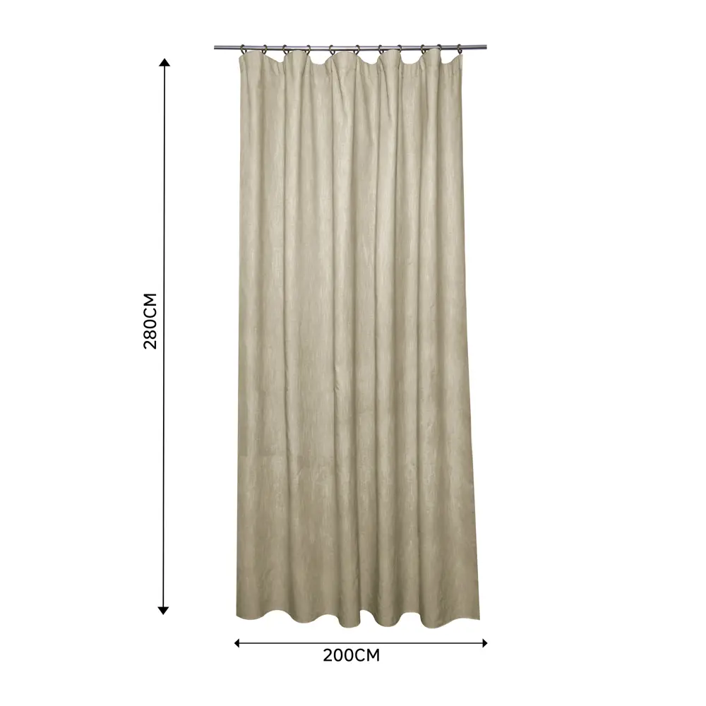 Штора на ленте Inspire Adler 200x280 см цвет серый-бежевый 88935283 STLM-2098986  - Вид №2