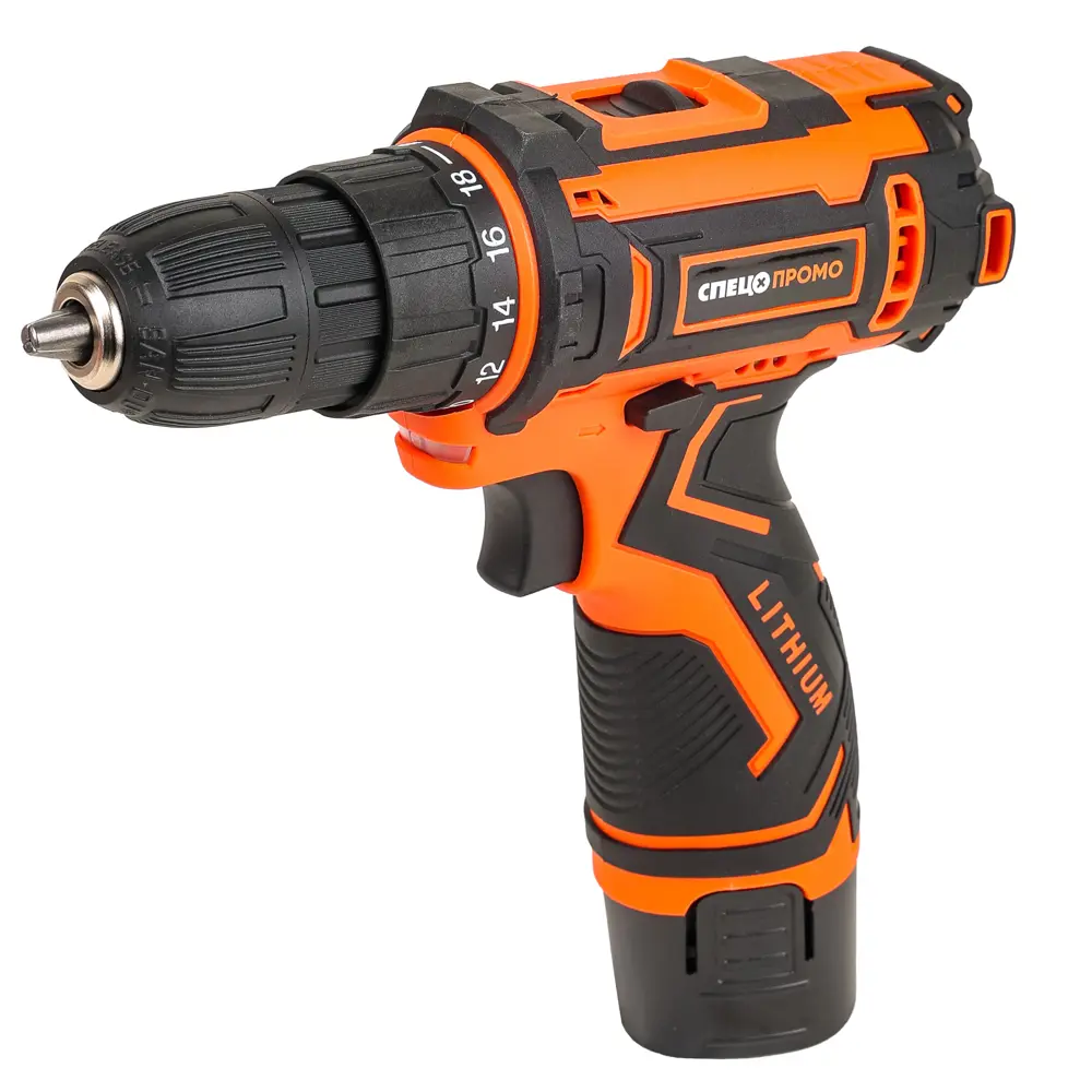 Дрель-шуруповерт аккумуляторная Спец Промо БДА-12ЛИ-3 (4195), 12 В Li-ion 2x2 Ач STLM-2060879