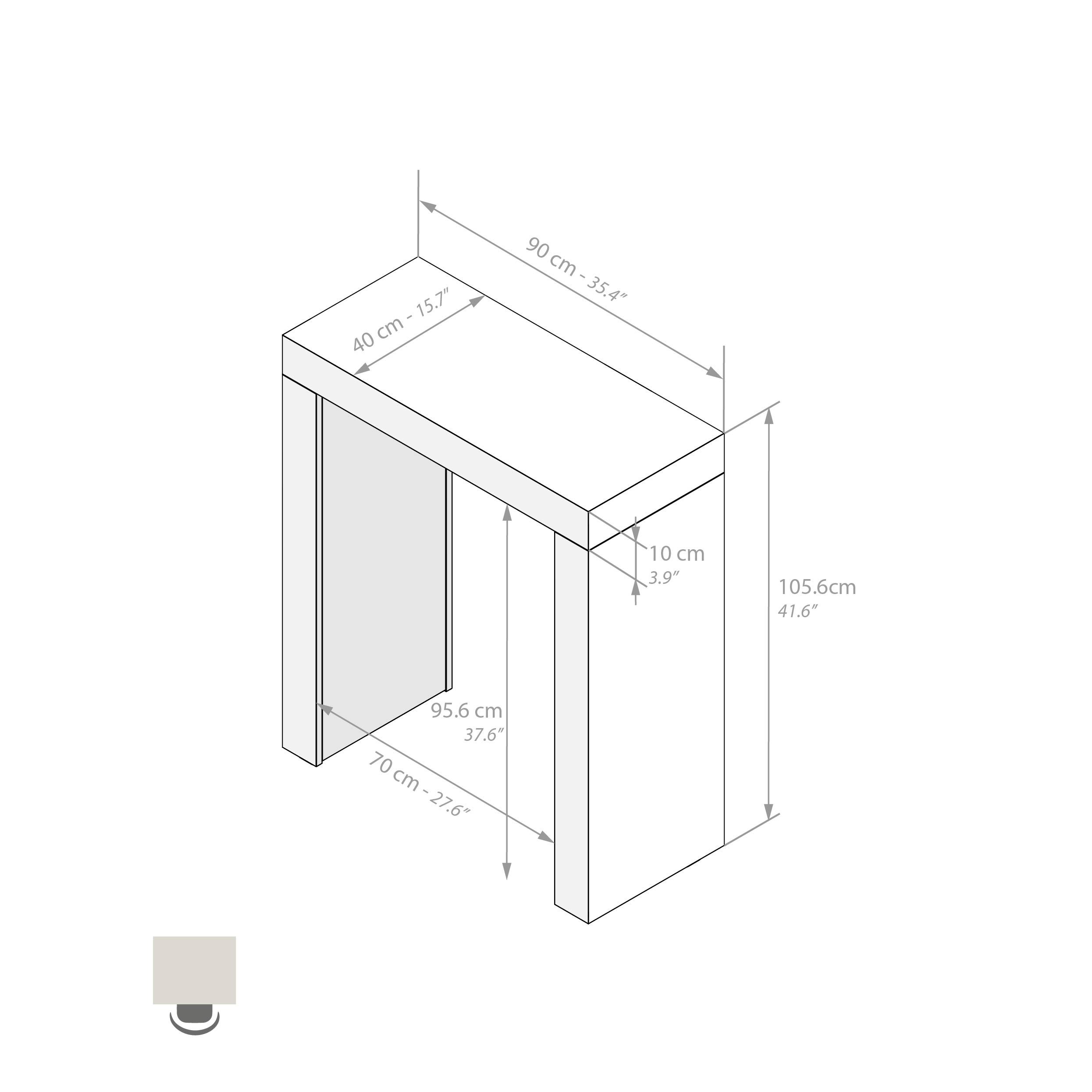 Высокий прямоугольный стол из меламиновой ткани Mobili Fiver Evolution ARCH-00103603 - Вид №30