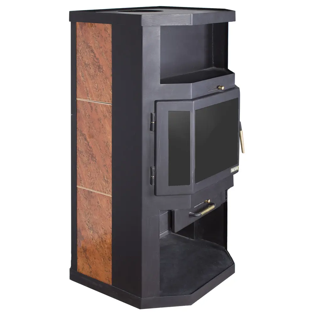 Печь-камин «Ангара» с керамикой Мета STLM-2105016 - Вид №1