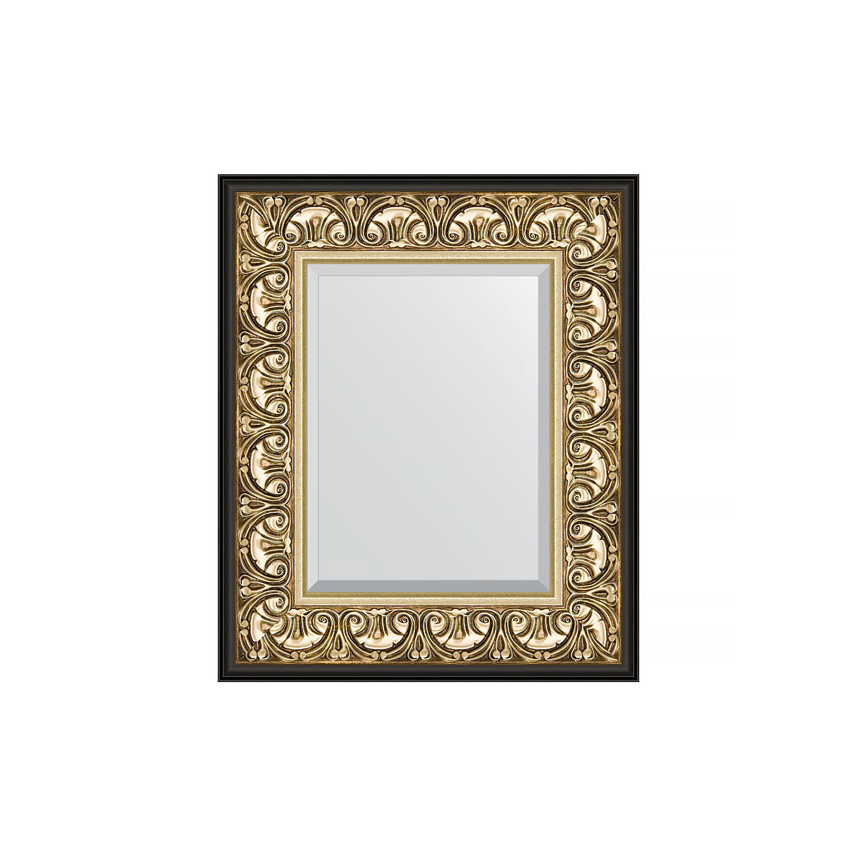 90311809 Зеркало с фацетом в багетной раме барокко золото 106 мм 50х60 см BY 1373 EXCLUSIVE STLM-0178819 EVOFORM