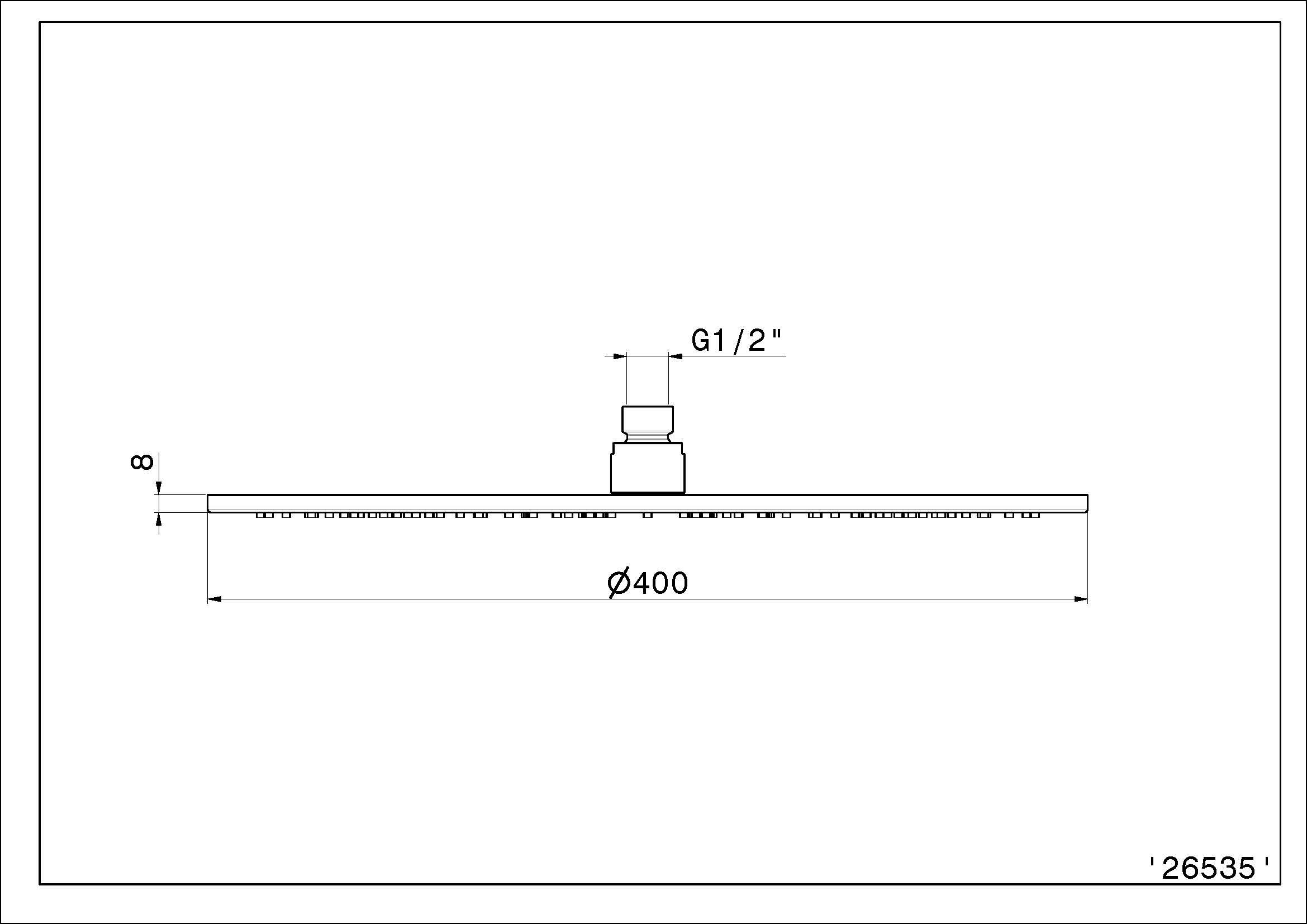 Круглая насадка для душа Newform B-EASY ARCH-00007746 - Вид №1