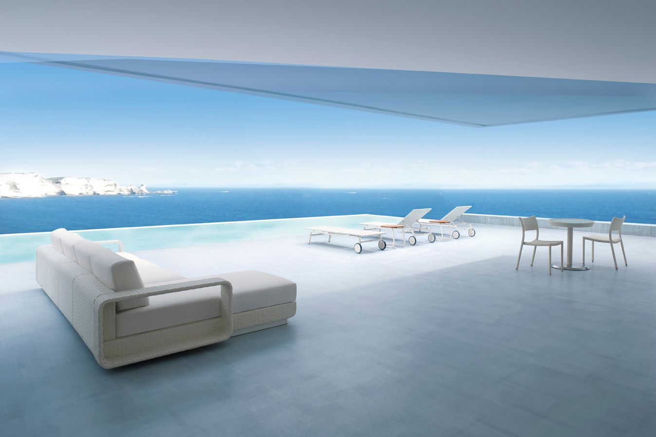 Алюминиевый модульный садовый диван Roberti Hamptons ARCH-00060747 - Вид №1