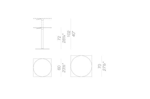 Круглый стол с регулируемой высотой Lapalma BRIO ARCH-00035678 - Вид №11