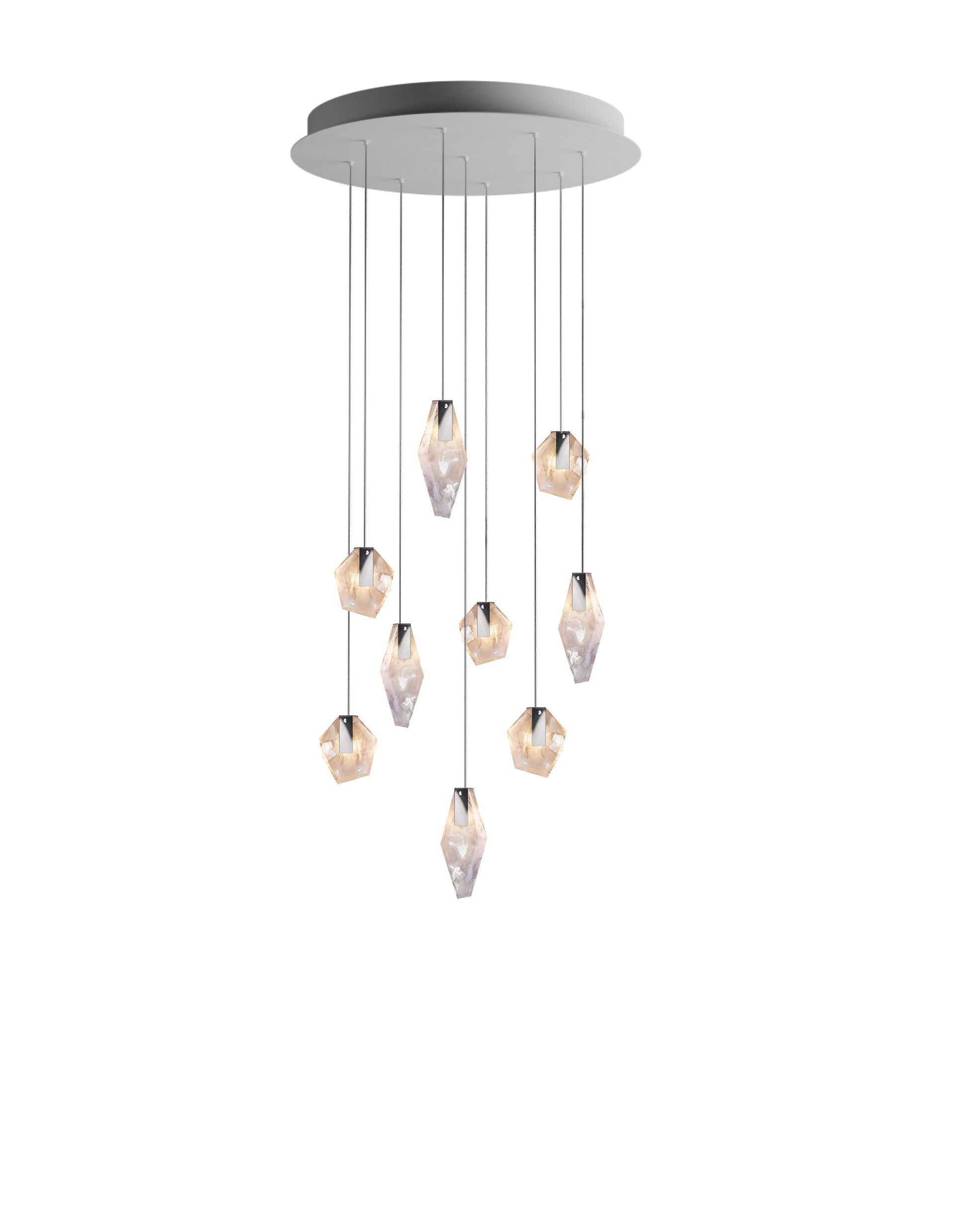 Стеклянная светодиодная люстра bomma Фрагменты ARCH-00010627 - Вид №3