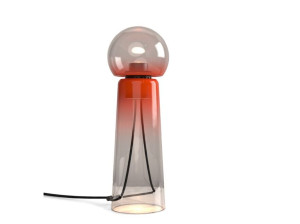 Настольная лампа из дутого стекла с диммером