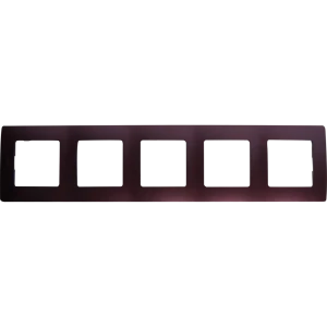 Рамка для розеток и выключателей Legrand Etika 5 постов, цвет слива