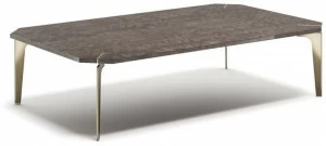 Capital Collection Низкий прямоугольный журнальный столик из стали и дерева Eclectic