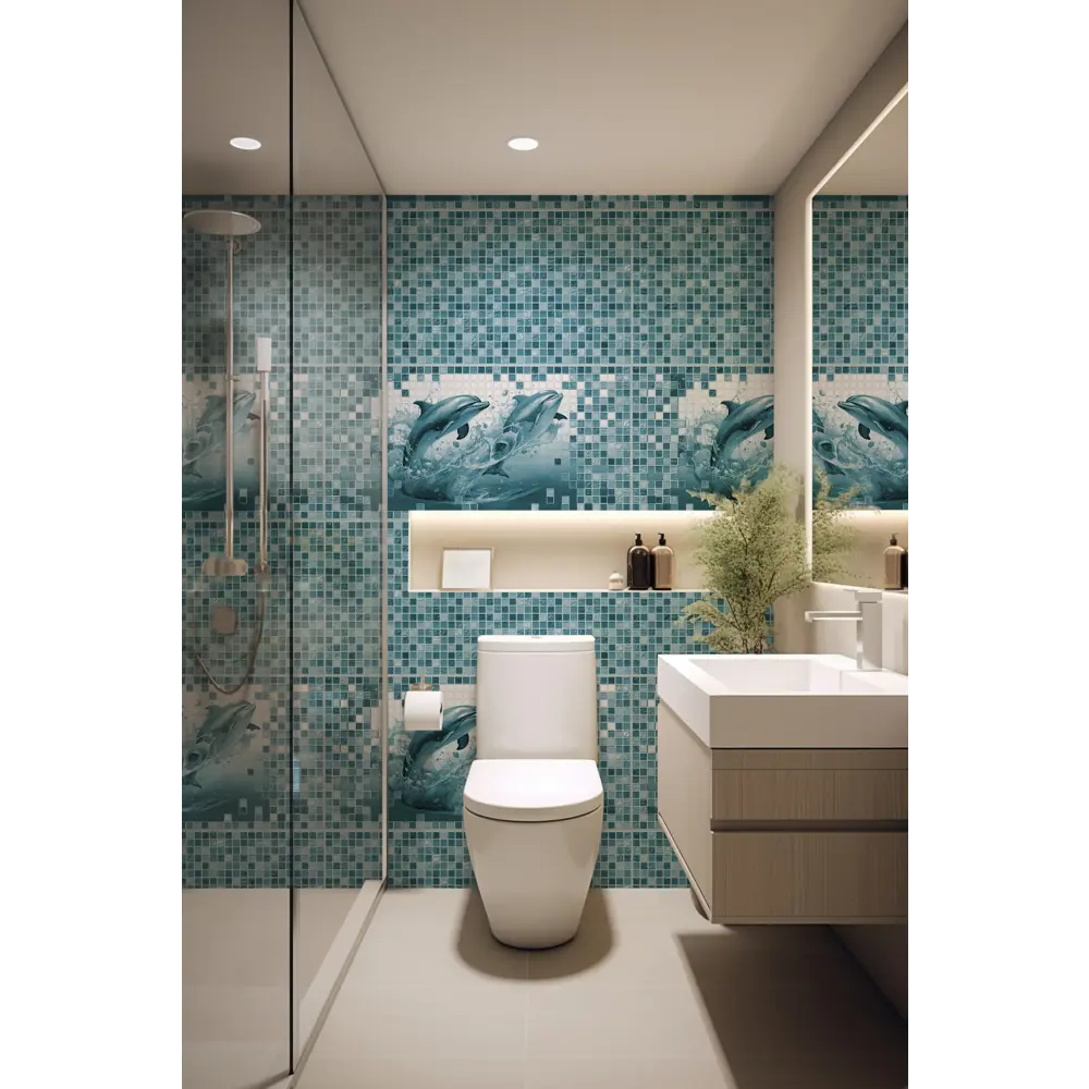 GRACE Стеновая панель Мозаика Топаз для кухонного фартука 89380912 STLM-1347632 - Вид №2