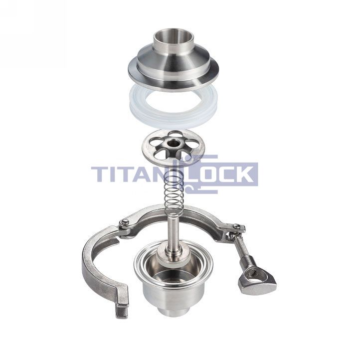 Обратный клапан нержавеющий (AISI304) DN25, типа сварка-сварка TLCV025WDS TITAN LOCK  - Вид №6