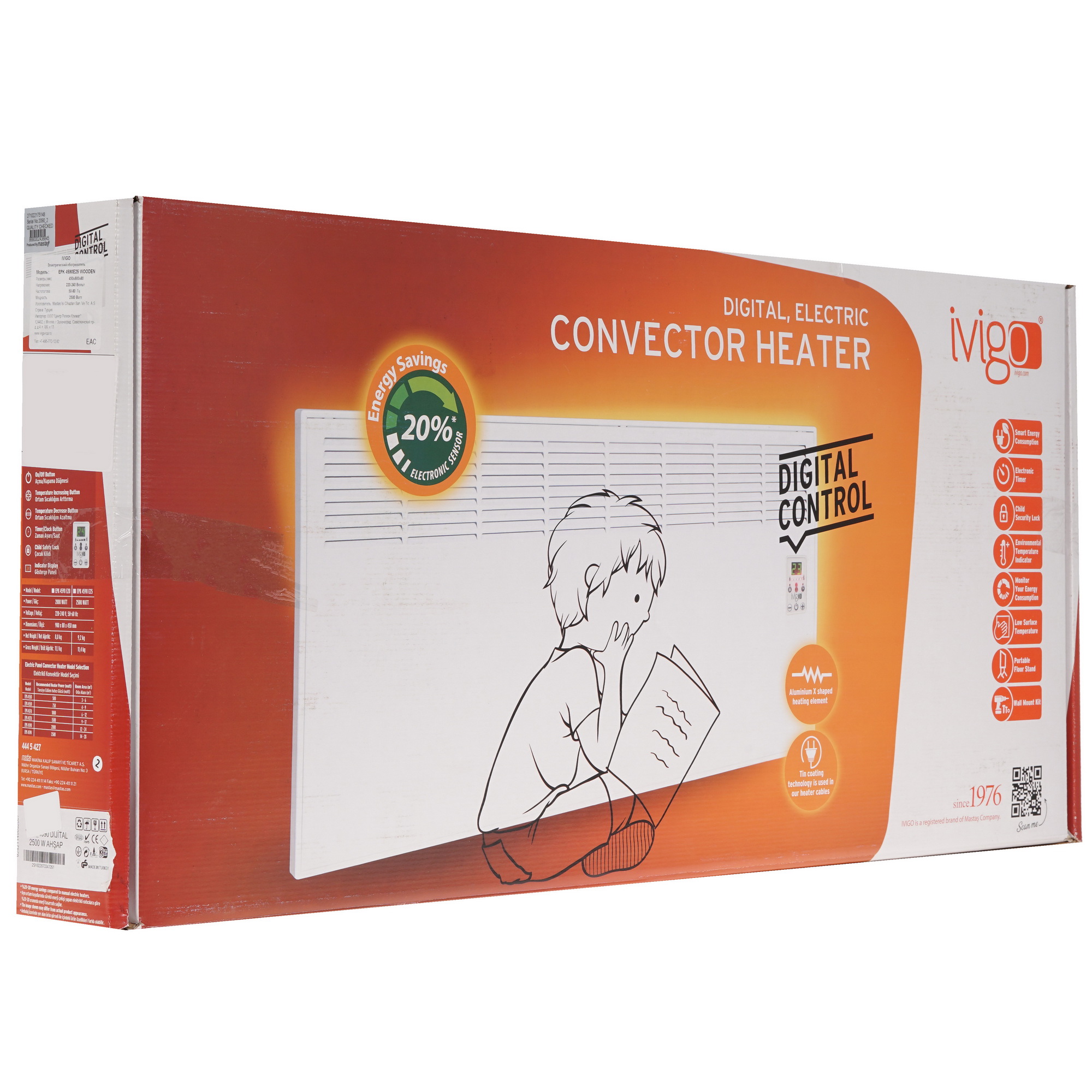 9935443 Конвектор iVigo EPK4590E25 STDN-0099599 - Вид №9