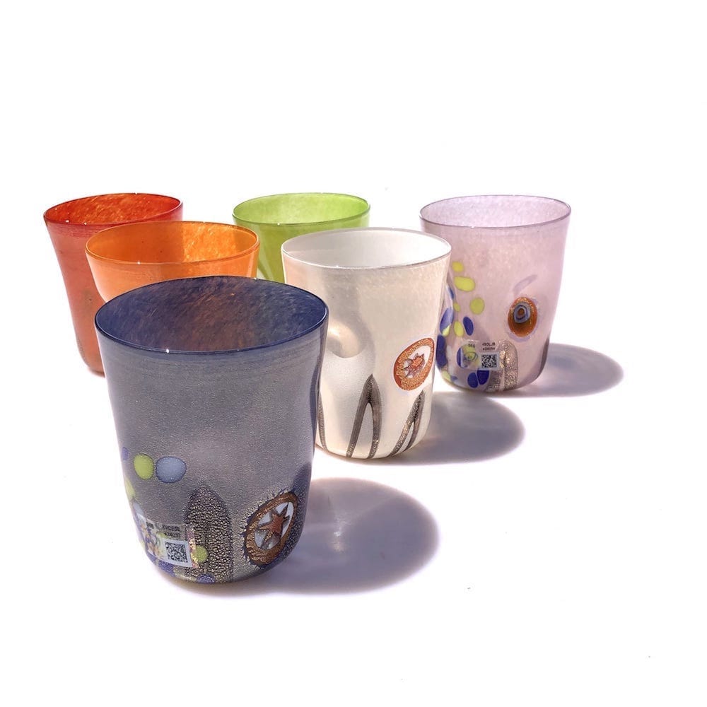 Набор из шести стаканов из муранского стекла ручной работы YourMurano готы ARCH-00072836 - Вид №3