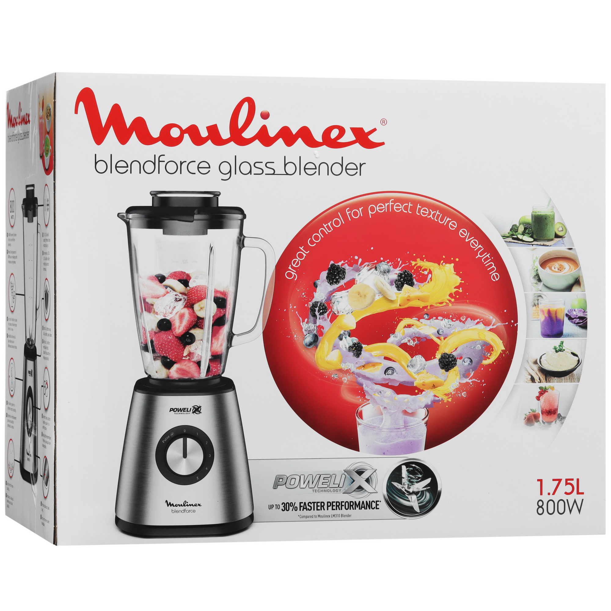 5323262 Блендер стационарный Moulinex Blendforce 2 LM439D10 серебристый STDN-0131798 - Вид №12