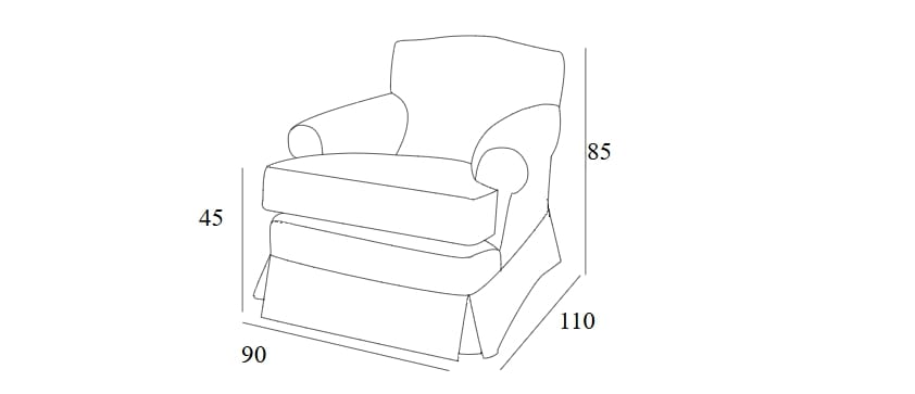 Тканевое кресло с подлокотниками Collett & Victor WILSON ARCH-00141704 - Вид №2