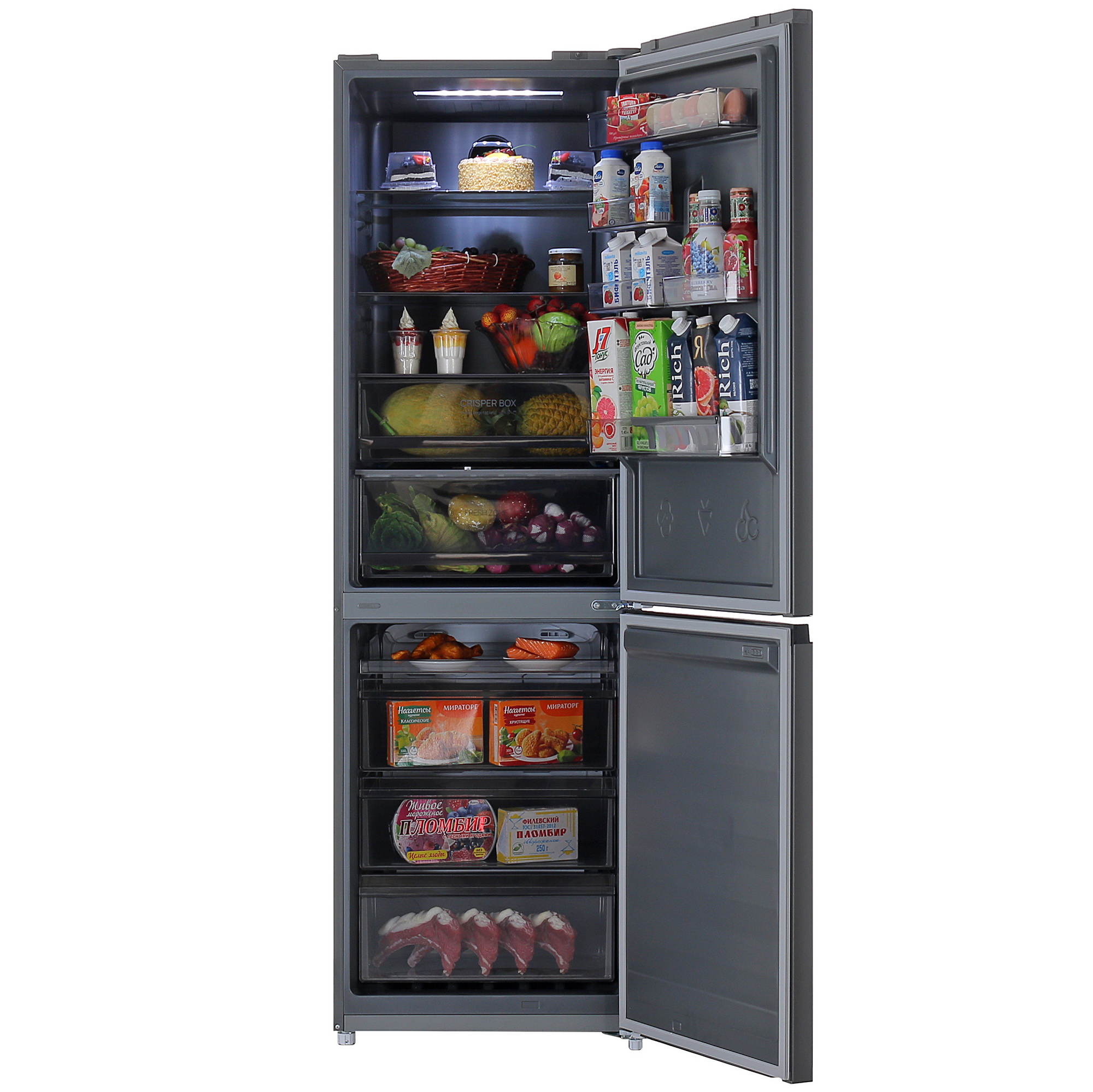 9089459 Холодильник с морозильником   Eigen Stark-RF32 серебристый STDN-0135352 - Вид №5