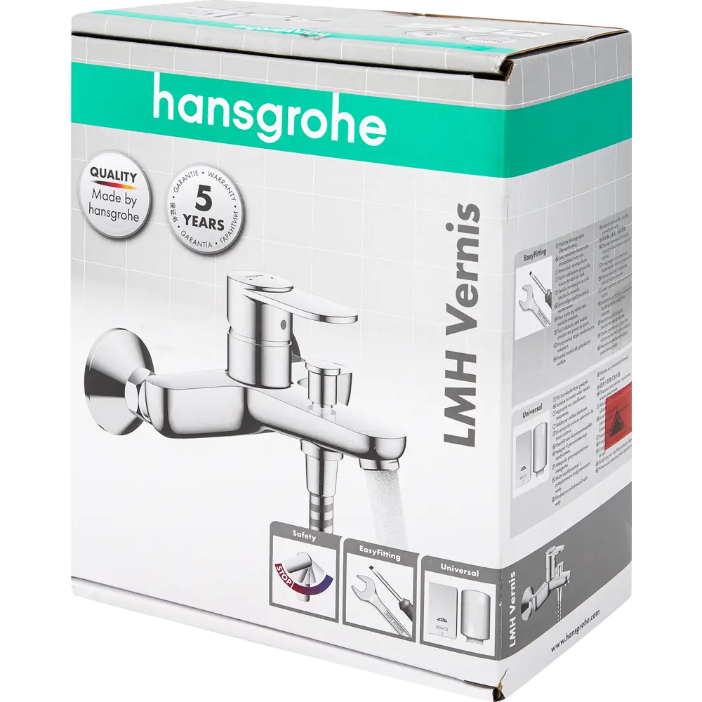 Смеситель для ванны и душа Hansgrohe Vernis однорычажный цвет хром STLM-2027800 - Вид №9