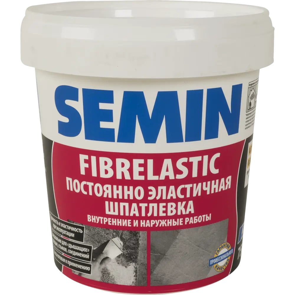 Шпаклёвка эластичная Semin Fiberlastic 0.75 кг STLM-2102950