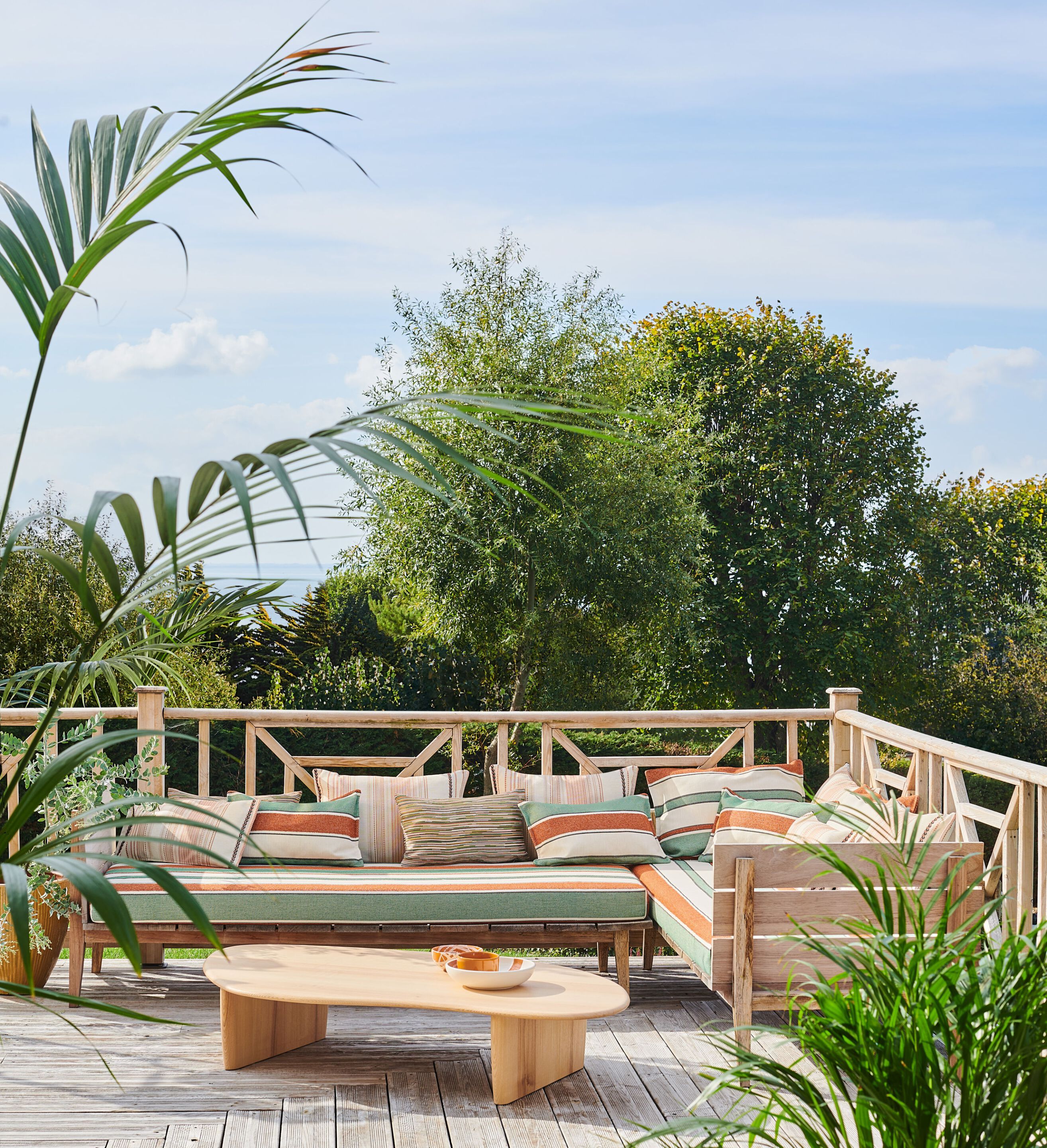 Бархатная полосатая ткань Casamance Point de Vue ARCH-00085594 - Вид №2