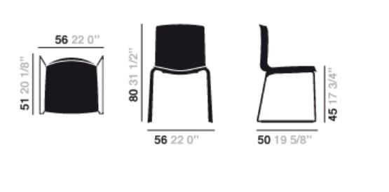 Сани стул Arper Catifa 46 ARCH-00032301 - Вид №13