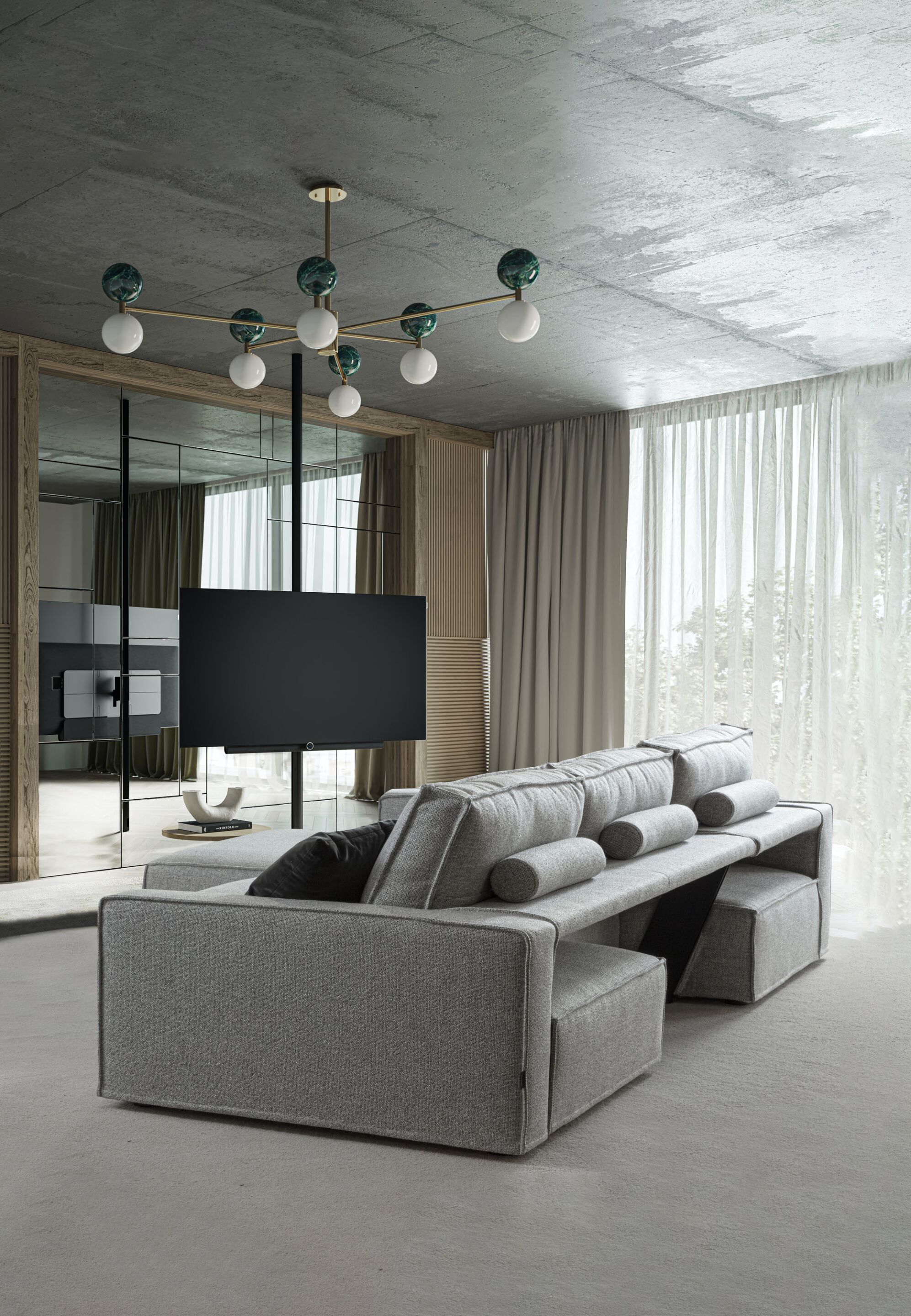 3-местный тканевый диван с шезлонгом GRUPPO FOX день Фокса ARCH-00065538 - Вид №3