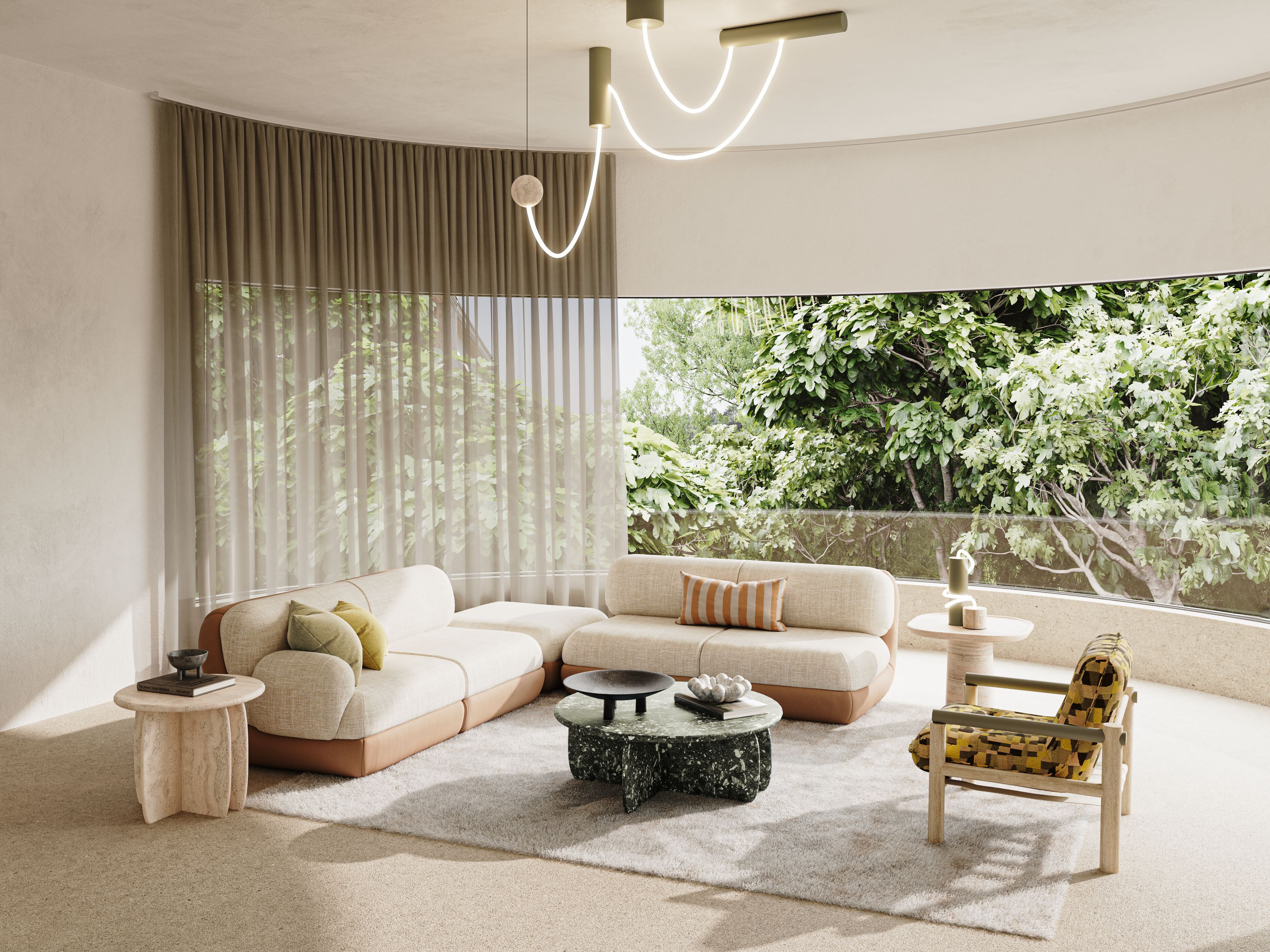 Тканевое кресло без подлокотников Mambo Unlimited Ideas Mood ARCH-00053449 - Вид №8