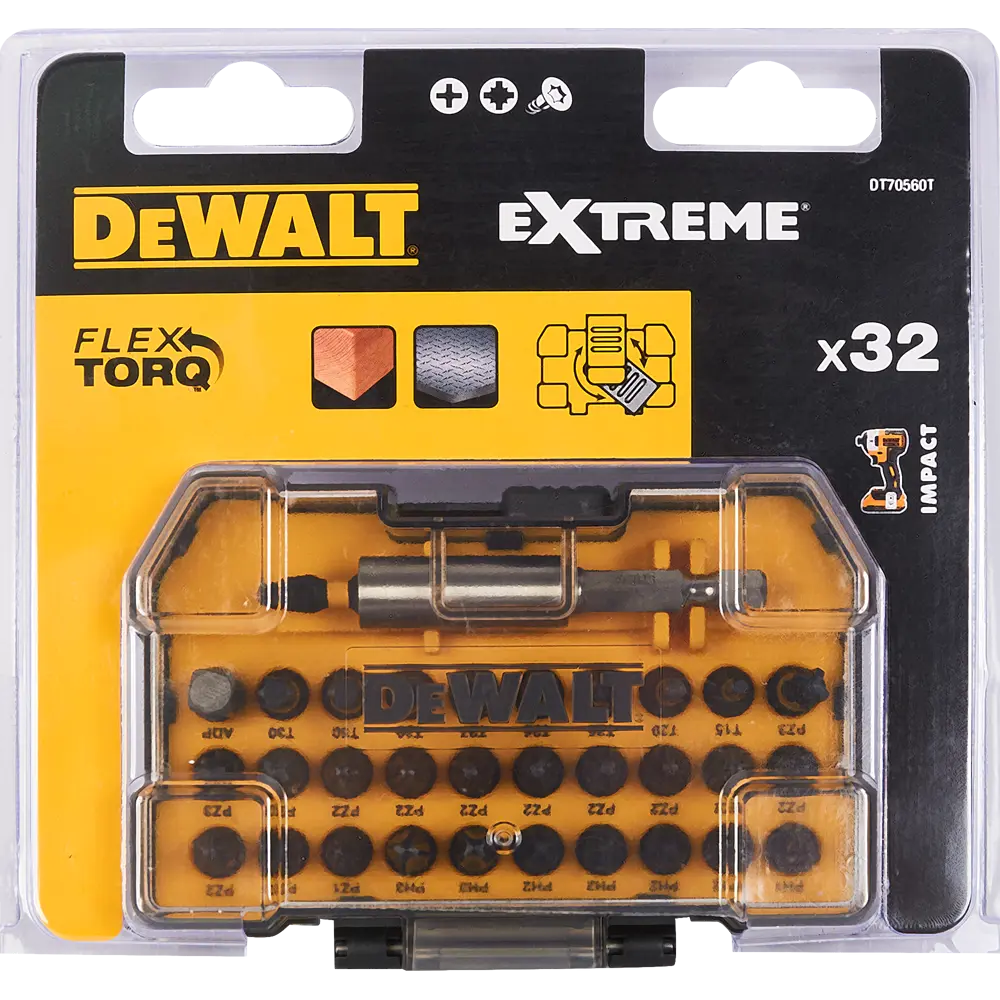 Набор бит Dewalt Impact Torsion DT70560T-QZ, 32 шт STLM-2128862 - Вид №6