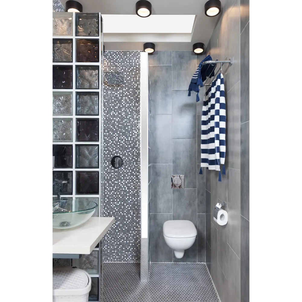 Мозаика Artens Shaker 30х30 см, стекло, цвет синий STLM-2182145 - Вид №4