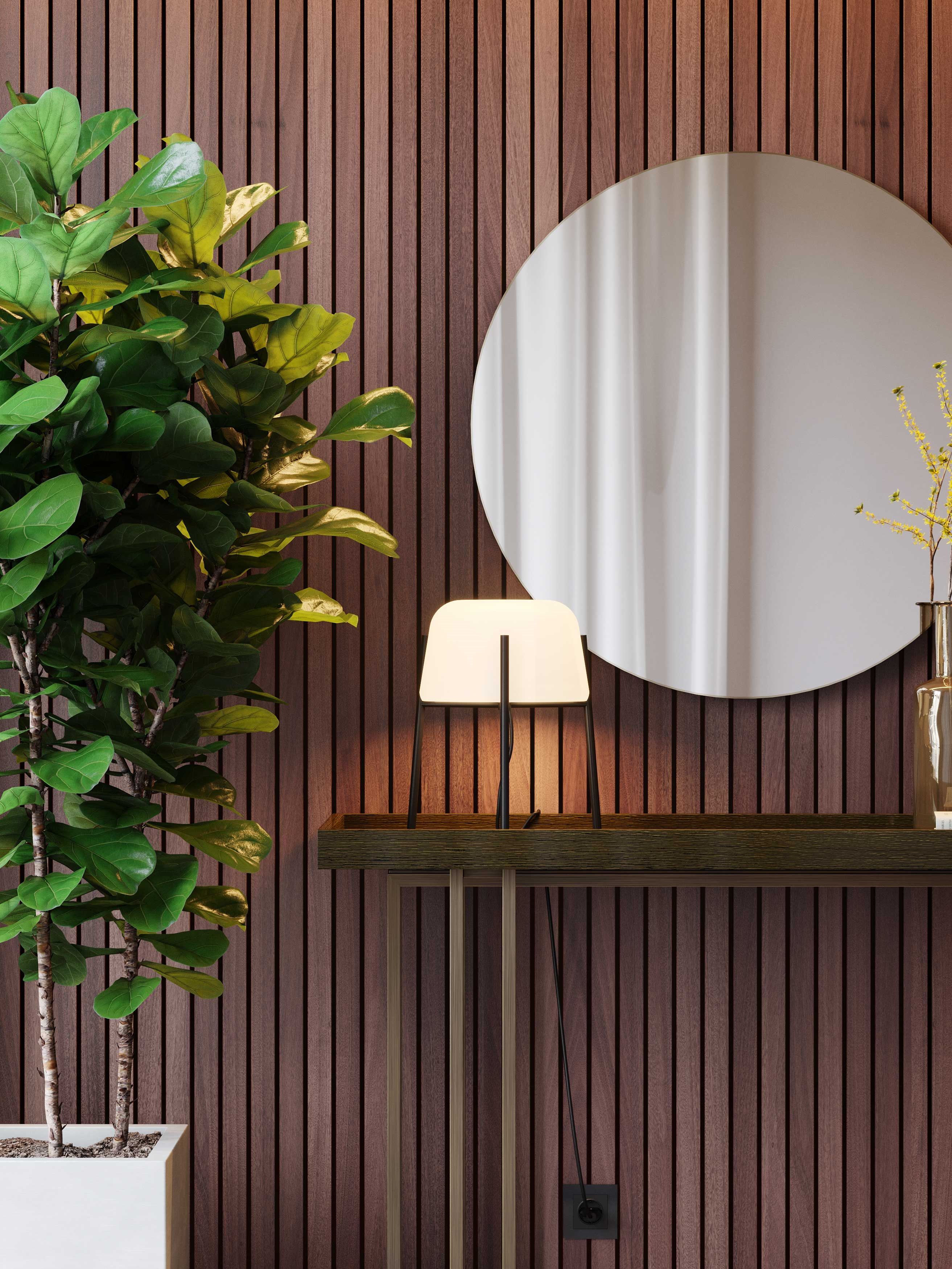 Прямоугольная консоль из нержавеющей стали и дерева Stylish Club ARCH-00094826 - Вид №6