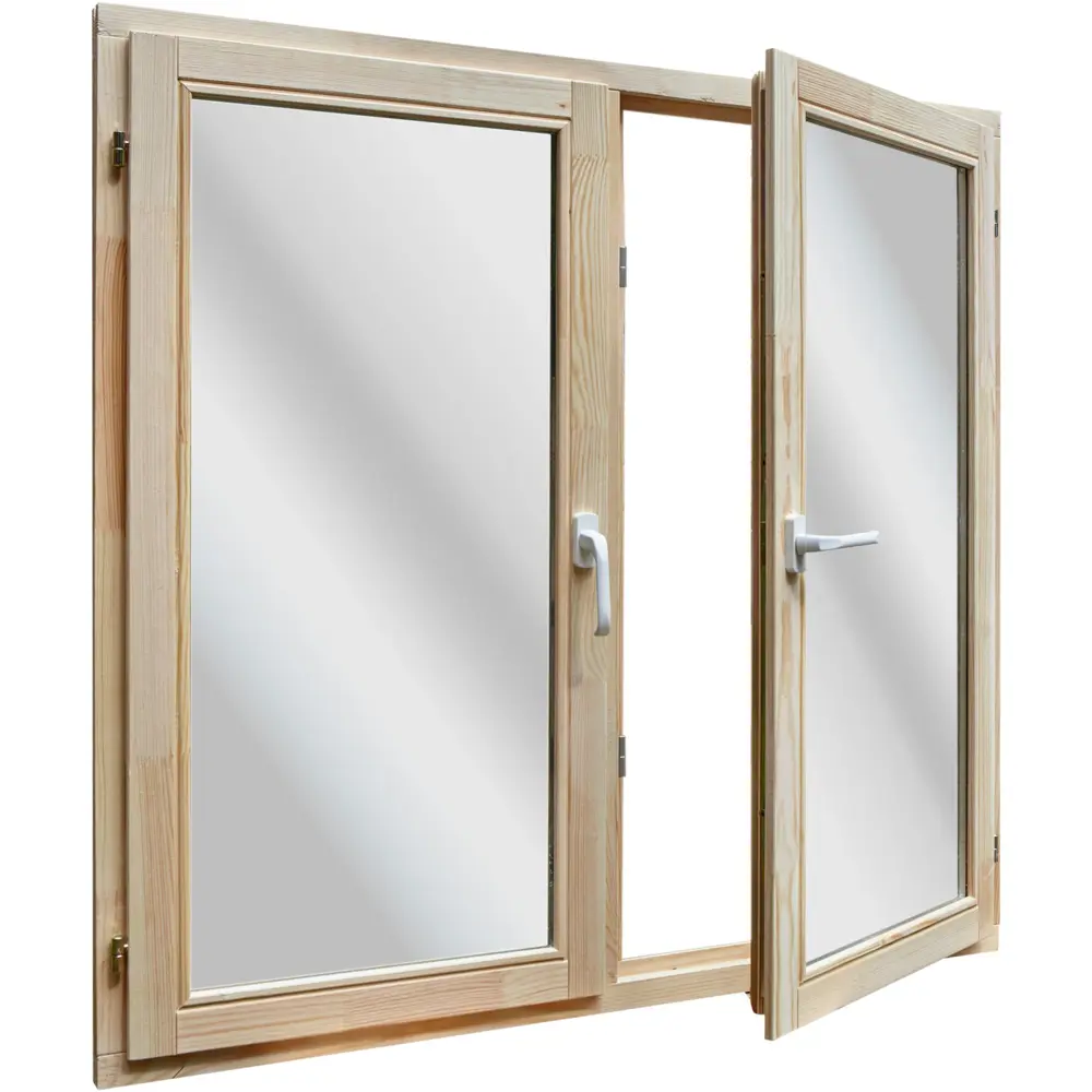 Окно деревянное однокамерное 116x117 см двустворчатое поворотное Santreyd STLM-2195108