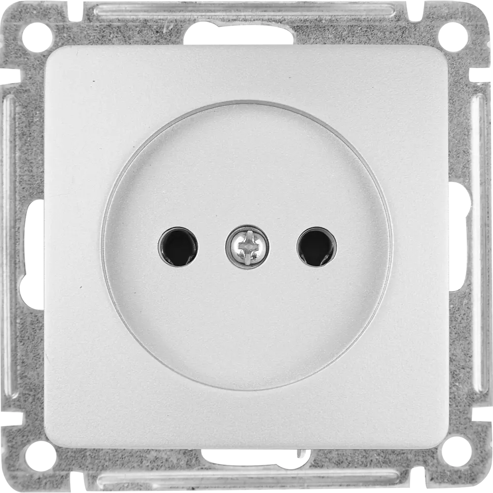 Розетка встраиваемая Hegel Мастер цвет серебро STLM-2197462