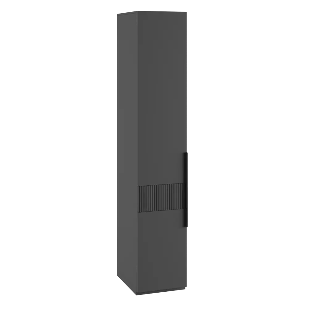 Шкаф-пенал Альбина 45x210x50 см ЛДСП цвет графит