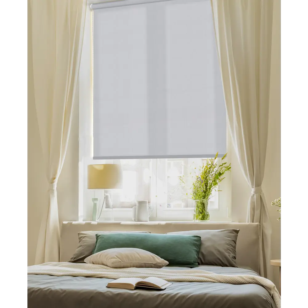 Штора рулонная Inspire Шантунг 120x175 см серая STLM-2026139 - Вид №5